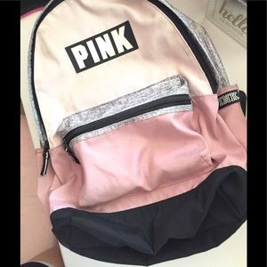 Pink backpack